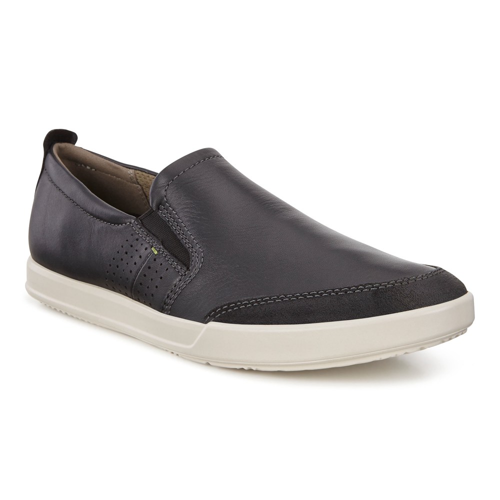 ECCO Mens Slip On Black - Collin 2.0 Sneakers - JEG-834216